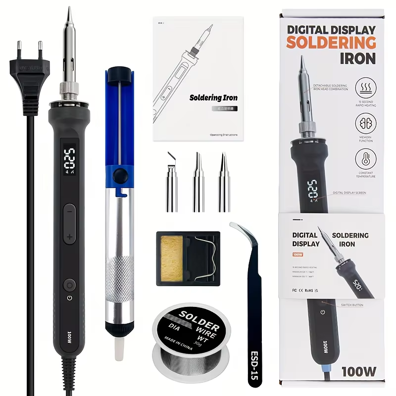 Electronics Repair Services - 100W Digital Soldering Iron Kit Adjustable‑Temperature