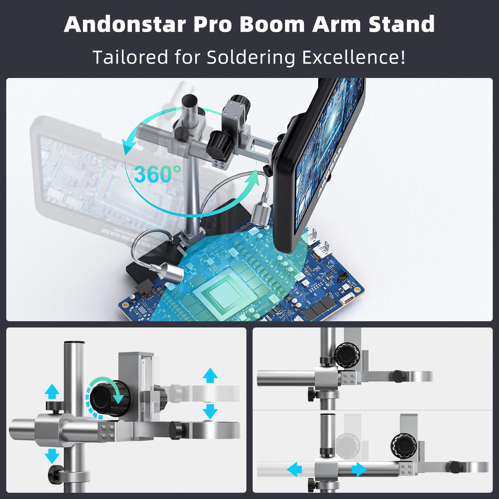 Andonstar AD210S-Pro 4K 60FPS  - Electronics Repair Microscope review and price