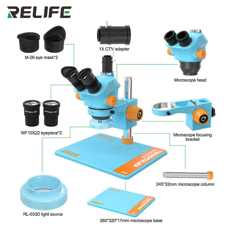 RELIFE RL-M5T-B11 0.7-5.0 Cont - Electronics Repair Microscope review and price