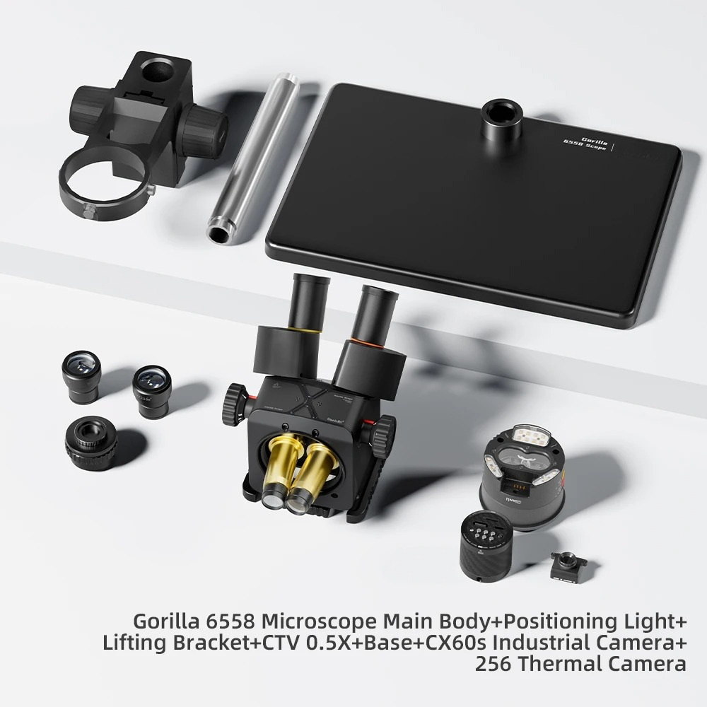 Qianli 6558 Gorilla Trinocular - Electronics Repair Microscope review and price