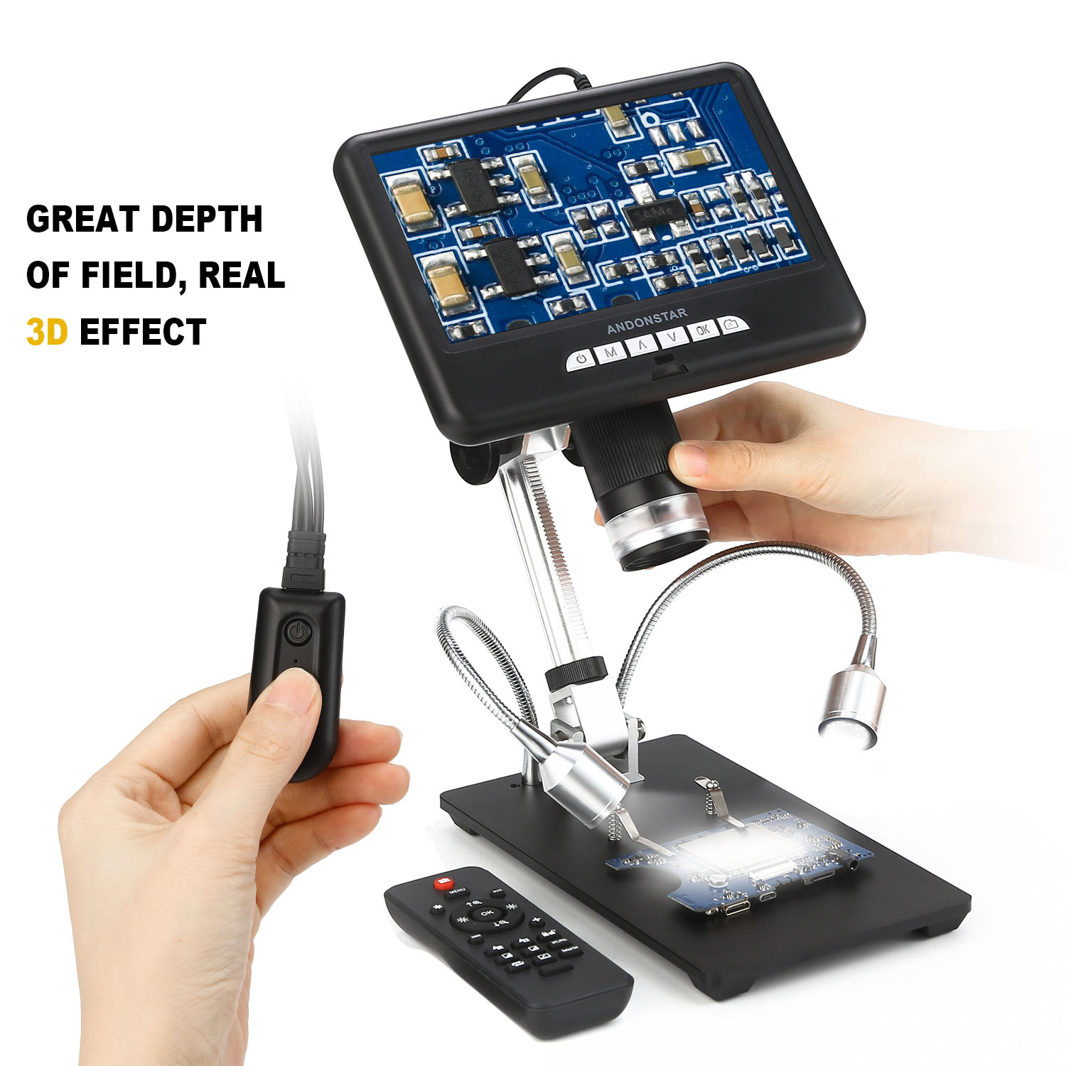 Andonstar AD407 HDMI Soldering - Electronics Repair Microscope review and price