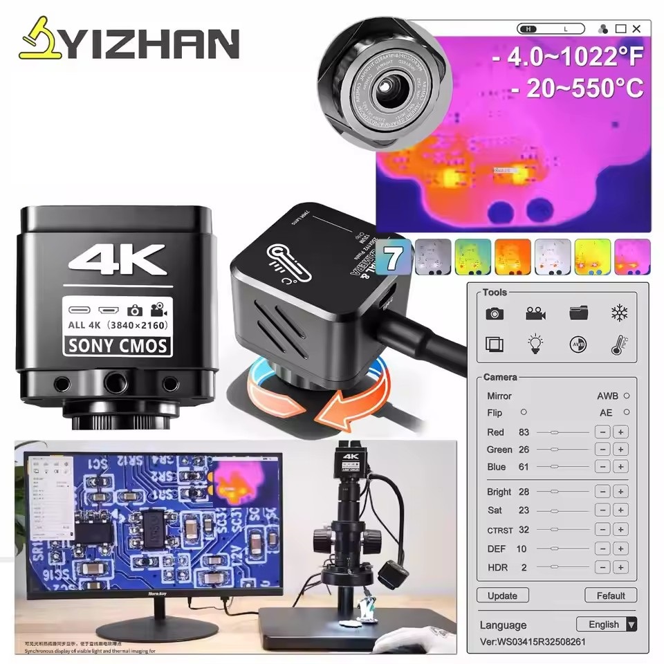 YIZHAN Thermal Imager 256*192  - Electronics Repair Microscope review and price
